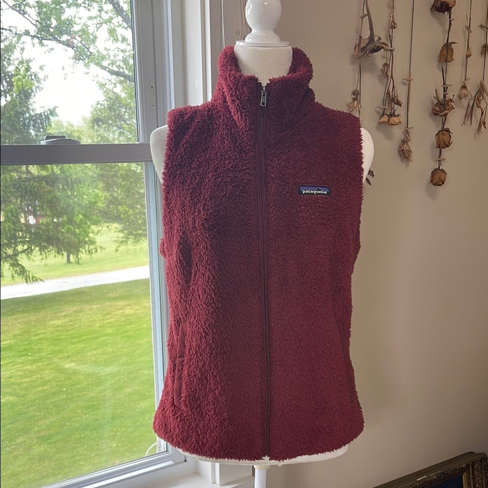 Patagonia Maroon Fleece Vest